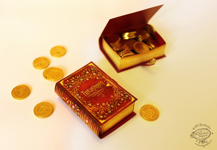 DIY Mini Book Box: Red Design